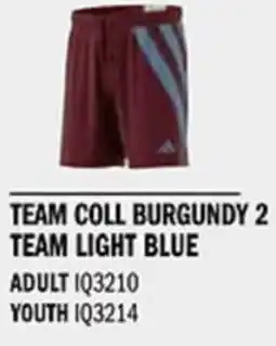 Sport Direct ADIDAS Short FORTORE23 SHO Team coll burgundy 2 Team light blue tilbud