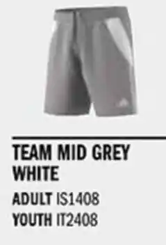 Sport Direct ADIDAS Short TIRO24 SHO Team mid grey white tilbud