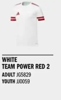 Sport Direct ADIDAS Jersey SQUA25 JSY White team power red 2 tilbud
