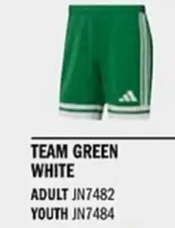 Sport Direct ADIDAS Short SQUA25 SHO Team green white tilbud
