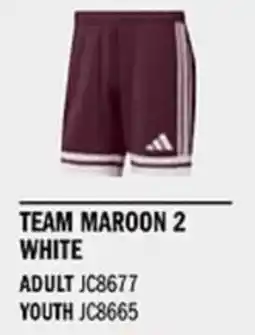 Sport Direct ADIDAS Short SQUA25 SHO Team Maroon 2 white tilbud
