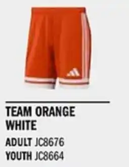 Sport Direct ADIDAS Short SQUA25 SHO Team orange white tilbud