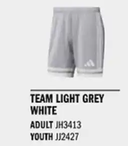 Sport Direct ADIDAS Short SQUA25 SHO Team light grey white tilbud