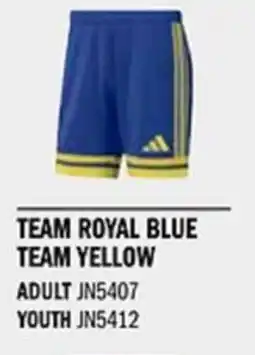 Sport Direct ADIDAS Short SQUA25 SHO Team royal blue team yellow tilbud