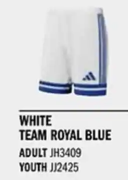 Sport Direct ADIDAS Short SQUA25 SHO White team royal blue tilbud