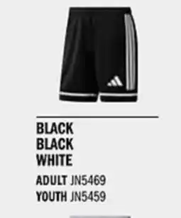 Sport Direct ADIDAS Short SQUA25 SHO Black Black white tilbud