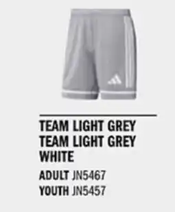 Sport Direct ADIDAS Short SQUA25 SHO Team light grey Team light grey white tilbud