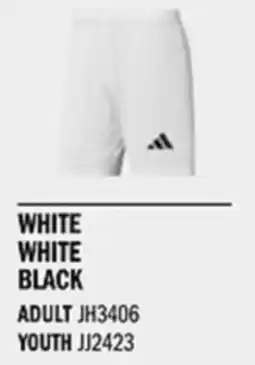 Sport Direct ADIDAS Short SQUA25 SHO White White black tilbud