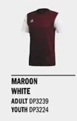 Sport Direct ADIDAS Jersey ESTRO 19 JSY Maroon white tilbud