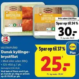 Lidl Dansk kyllingebrystfilet tilbud