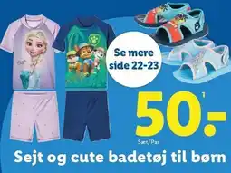 Lidl Sejt og cute badetøj til børn tilbud
