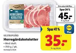 Lidl Herregårdskoteletter tilbud