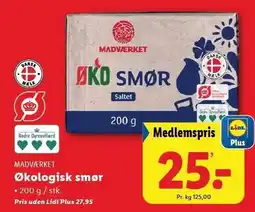 Lidl Økologisk smør tilbud