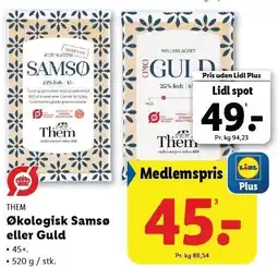Lidl Økologisk Samsø eller Guld tilbud