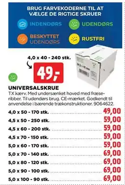 jem & fix UNIVERSALSKRUE tilbud
