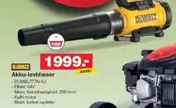 Bauhaus DEWALT Akku-løvblæser tilbud
