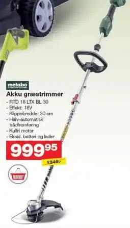 Bauhaus METABO Akku græstrimmer tilbud