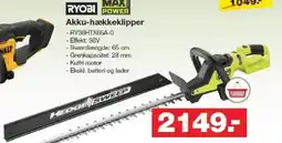 Bauhaus RYOBI MAXI POWER Akku-hækkeklipper tilbud