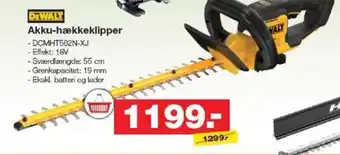 Bauhaus DEWALT Akku-hækkeklipper tilbud