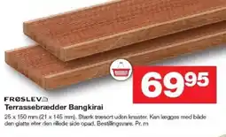 Bauhaus FRØSLEV Terrassebrædder bangkirai tilbud