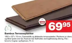 Bauhaus Bambus terrasseplanker tilbud