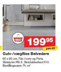 Bauhaus Gulv-/vægflise belvedere tilbud
