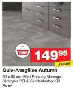 Bauhaus Gulv-/vægflise autumn tilbud