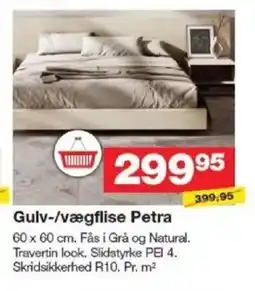 Bauhaus Gulv-/vægflise petra tilbud