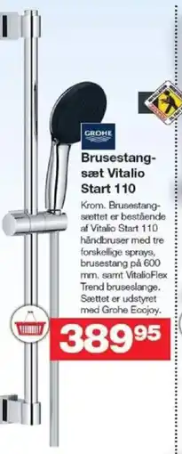 Bauhaus GROHE Brusestang- sættet er bestående af vitalio start 110 tilbud