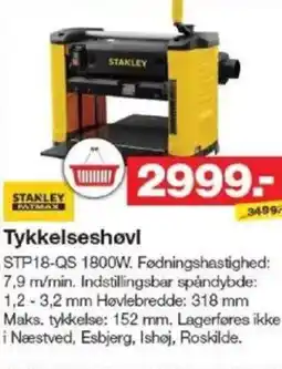 Bauhaus STANLEY FATMAX Tykkelseshøvl tilbud