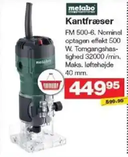 Bauhaus METABO Kantfræser tilbud