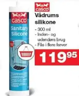 Bauhaus CASCO Vådrums silikone tilbud