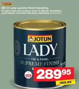 Bauhaus JOTUN Lady supreme finish træmaling tilbud