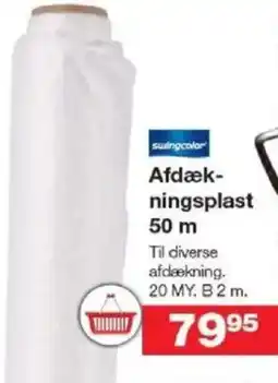 Bauhaus SWINGCOLOR Afdæk- ningsplast 50 m tilbud
