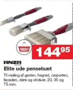 Bauhaus ANZA Elite ude penselsæt tilbud