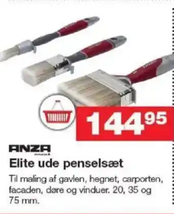 Bauhaus ANZA Elite ude penselsæt tilbud
