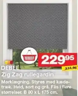 Bauhaus DEBEL Zig zag rullegardin tilbud