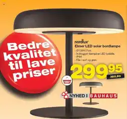Bauhaus NORDLUX Elmer led solar bordlampe tilbud