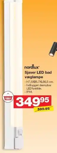 Bauhaus NORDLUX Sjaver led bad væglampe tilbud