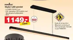 Bauhaus NORDLUX Skylar led pendel tilbud