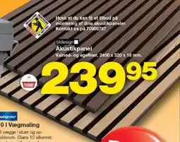 Bauhaus Akustikpanel tilbud