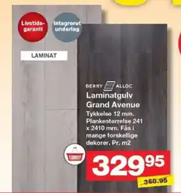 Bauhaus BERRY ALLOC Laminatgulv grand avenue tilbud