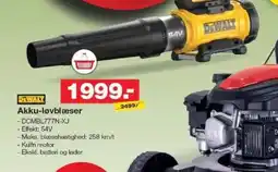 Bauhaus DEWALT Akku-løvblæser tilbud