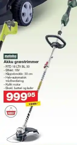 Bauhaus METABO Akku græstrimmer tilbud