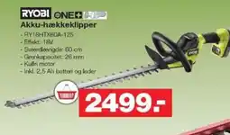Bauhaus RYOBI ONE+ Akku-hækkeklipper tilbud