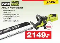 Bauhaus RYOBI MAX POWER Akku-hækkeklipper tilbud