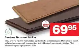 Bauhaus Bambus terrasseplanker tilbud