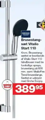 Bauhaus GROHE Brusestang- sæt vitalio start 110 tilbud