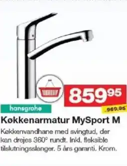 Bauhaus HANSGROHE Køkkenarmatur MySport M tilbud