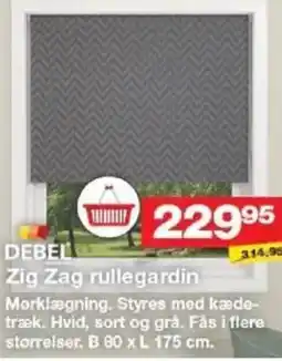 Bauhaus DEBEL Zig zag rullegardin tilbud